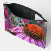 Bee and Coneflower Print Cut Sew Bag Etui (Open)