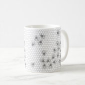 Bee and Honeycomb Pattern Mok (Voorkant rechts)