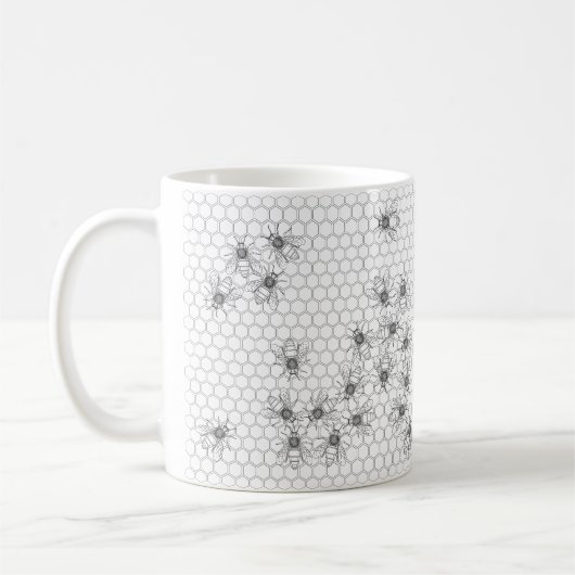 Bee and Honeycomb Pattern Mok (Links)