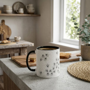 Bee and Honeycomb Pattern Mok