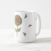 Bee And Sunflower Mug Koffiemok (Voorkant rechts)