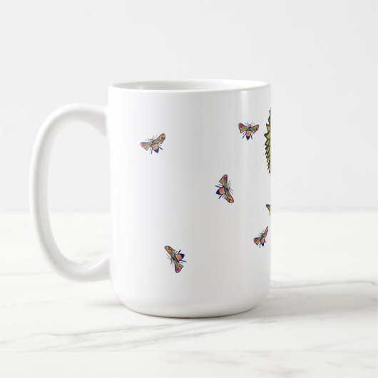 Bee And Sunflower Mug Koffiemok (Links)