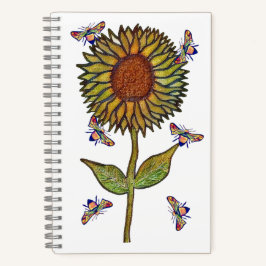Bee And Sunflower Notebook Notitieboek