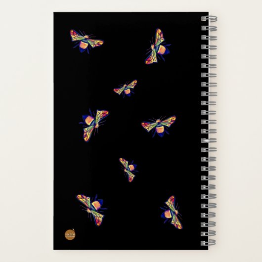 Bee And Sunflower Notebook Notitieboek (Achterkant)