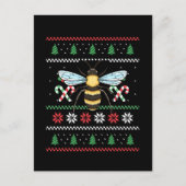 Bee Animal Bee Lelijke Kerst Briefkaart (Voorkant)