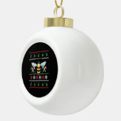 Bee Animal Bee Lelijke Kerst Keramische Bal Ornament (Rechts)