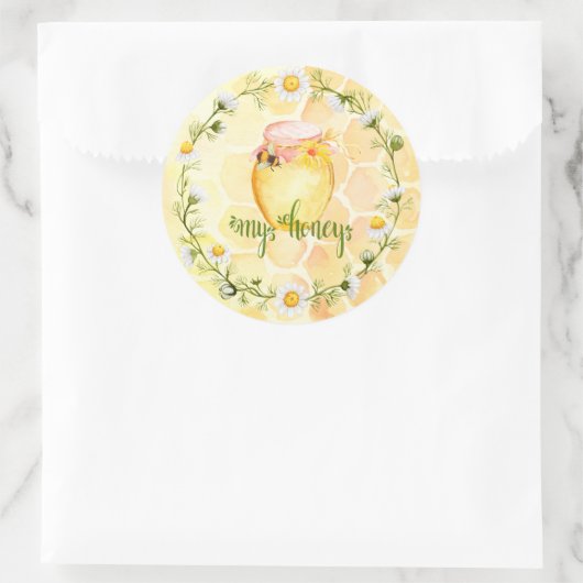 Bee Apiary Honey Jar Sticker (Tas)