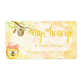 Bee Apiary Honey Verzendlabel