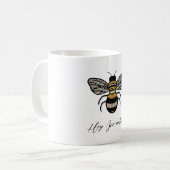 Bee Art Coffee Mok (Voorkant links)