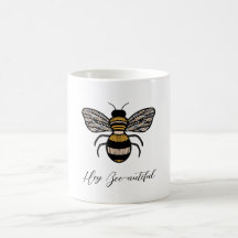 Bee Art Coffee Mok