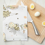 Bee Art Theedoek (Quarter Fold)
