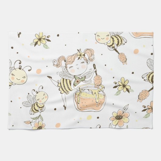 Bee Art Theedoek (Horizontaal)