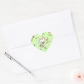 Bee Artwork Hart Sticker (Envelop)