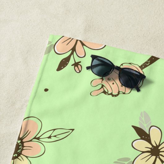 Bee Artwork Strandlaken (In situ)