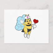 Bee as Nurse with Heart.PNG Briefkaart (Voorkant)