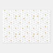 Bee Assortment Vier Verpakkingspapier Inpakpapier Vel (Voorkant 3)