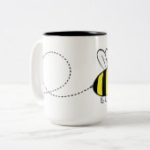 Bee-ast bijen - 444 ml Mok met twee toonsoorten (Voorkant links)