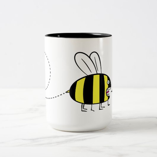 Bee-ast bijen - 444 ml Mok met twee toonsoorten (Center)