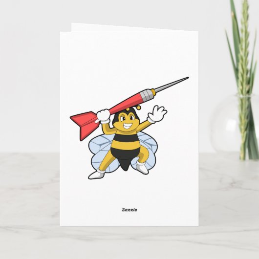 Bee at Darts with Dart.PNG Kaart (Achterkant)