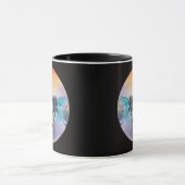 Bee at Flower mug. Beautiful colourful bumblebee Mok (Midden)