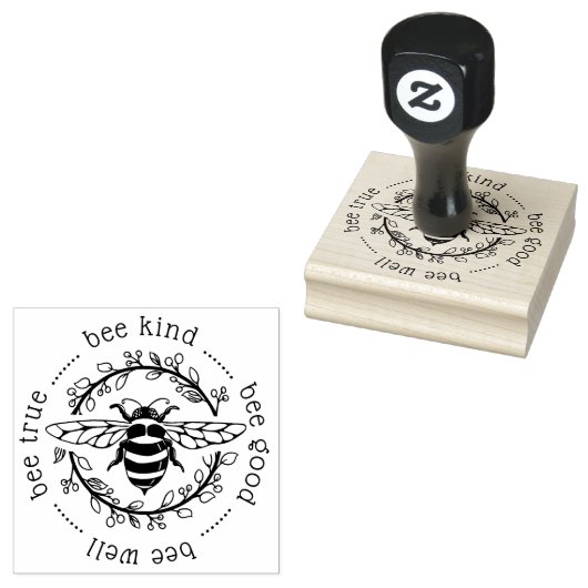 Bee Attitudes Rubberstempel (Gestempeld)