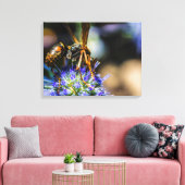 Bee Aware 24 x 18 inch, 1,5 inch, Single Wrapped C Canvas Afdruk (Insitu (Woonkamer))