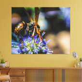 BEE AWARE 50 X 40 GEWRAPPEERDE CANVAS PRINT (Insitu (Woonkamer))