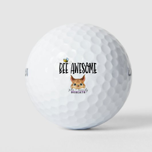 Bee Awesome Golfballen (Voorkant)