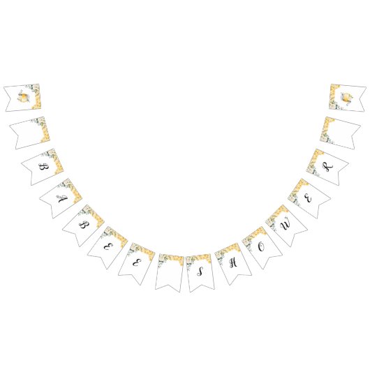 Bee baby shower banner (Alle)