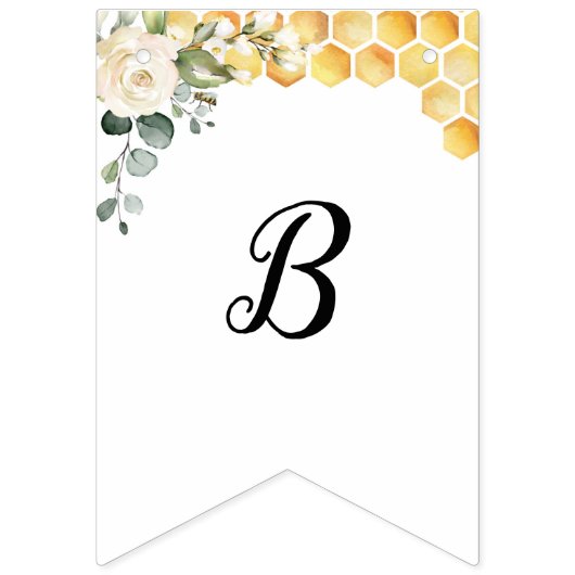 Bee baby shower banner (Derde vlag)
