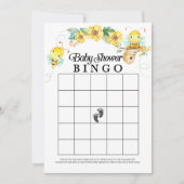 Bee Baby shower Bingo spel Kaart (Voorkant)