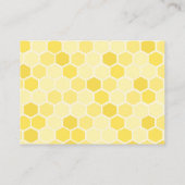 Bee Baby shower Books for Baby Enclosure Card Informatiekaartje (Achterkant)