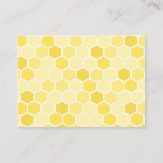 Bee Baby shower Books for Baby Enclosure Card Informatiekaartje (Achterkant)