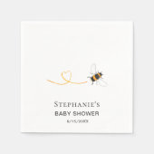Bee Baby shower Custom Servet (Voorkant)