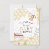 Bee Baby shower Dank u kaarten (Voorkant)