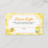 Bee Baby shower Diaper Raffle Enclosure Card Informatiekaartje (Voorkant)
