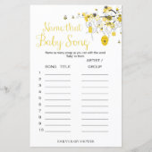 Bee Baby shower Game - noem dat Baby (Voorkant)