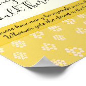 Bee Baby shower Game raad hoeveel honingraten Poster (Hoek)