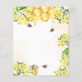 Bee Baby shower geel budget gender onthullen ouder (Achterkant)