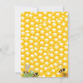 Bee Baby shower Hoe goed je weet mama spel kaart (Achterkant)