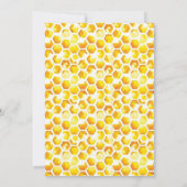 Bee Baby shower Invitation Honey Baby shower Invit Kaart (Achterkant)