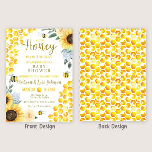 Bee Baby shower Invitation Honey Baby shower Invit Kaart