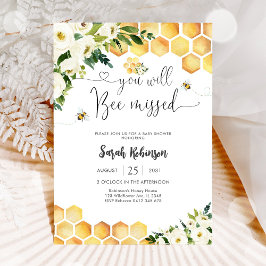Bee Baby Shower Invitation Kaart