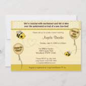 BÈE Baby shower Invitation - Kute as can "bee" Kaart (Voorkant)