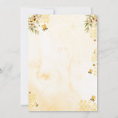 Bee Baby Shower Invitation Mommy to Bee Kaart (Achterkant)
