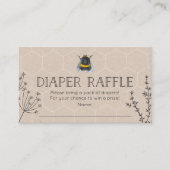 Bee Baby shower Luier Raffle Baby shower Kaart (Voorkant)