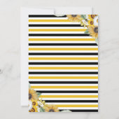 Bee Baby shower nodiging mama uit om te worden Kaart (Achterkant)