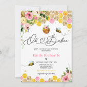 Bee Baby shower Oh Babee Mama naar Bee Baby shower Kaart (Voorkant)