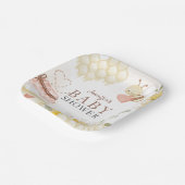 Bee Baby shower Papier Borden Papieren Bordje (Gebogen)