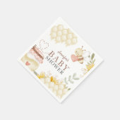 Bee Baby shower Papier Borden Servet (Hoek)